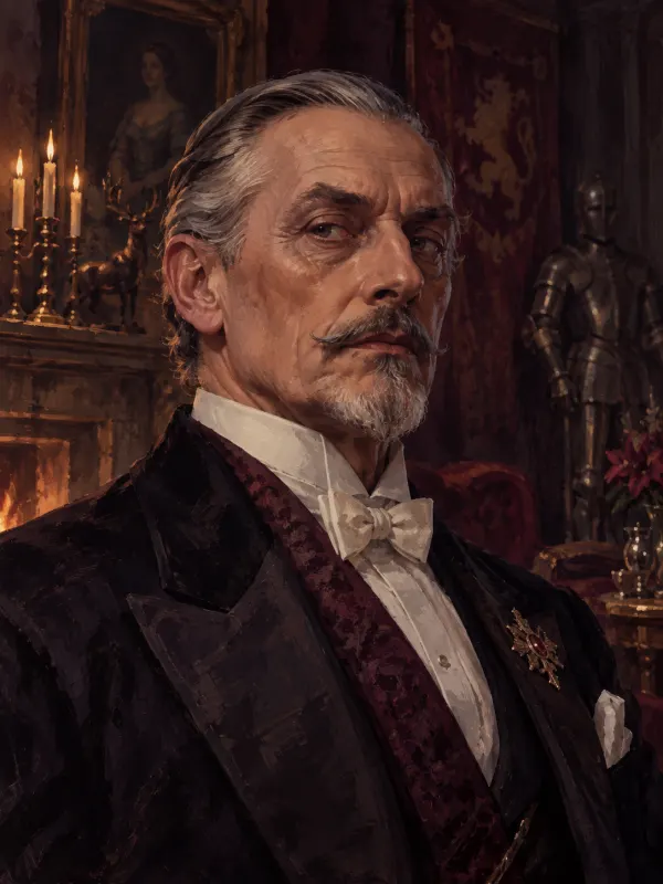 Baron Heinrich Von Klaus, a foreign dignitary with secrets
