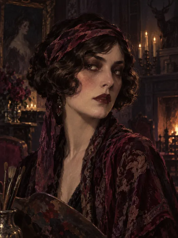 Miss Isadora Crane, the artist with a dark muse
