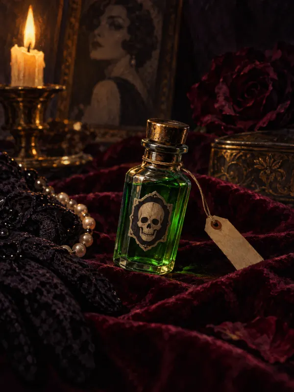 Poison: A vial of mysterious liquid
